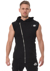 Yurei Sleeveless Hoodie - Black